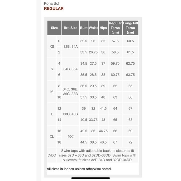 Kona Sol Bra Black White Stripes S (4-6) Swimsuit Swimwear - Picture 6 of 6